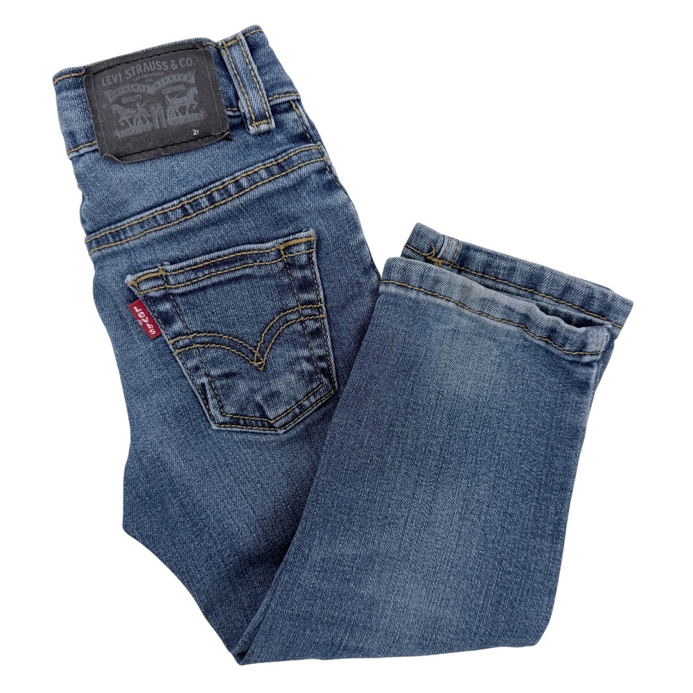 Levi's 511 Slim Performance Jeans Toddler 2T Blue Adjustable Waist